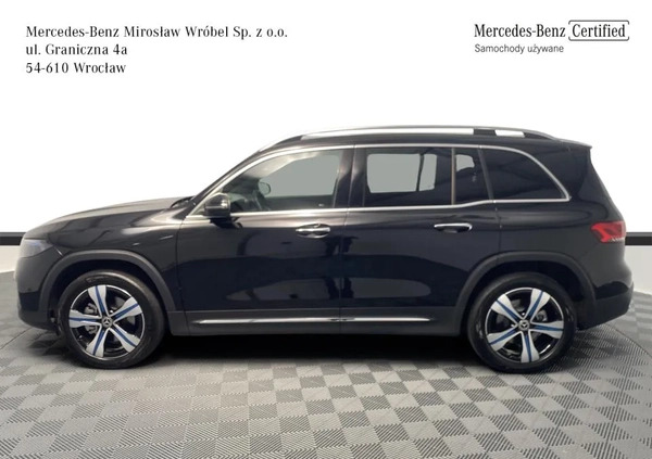 Mercedes-Benz EQB cena 249900 przebieg: 7000, rok produkcji 2023 z Wrocław małe 254